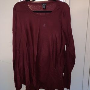 Long sleeve high-low shirt